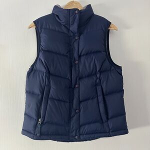L.L. Bean Womens Puffer Nylon Shell Goose Down Vest Blue Outdoors Size Small